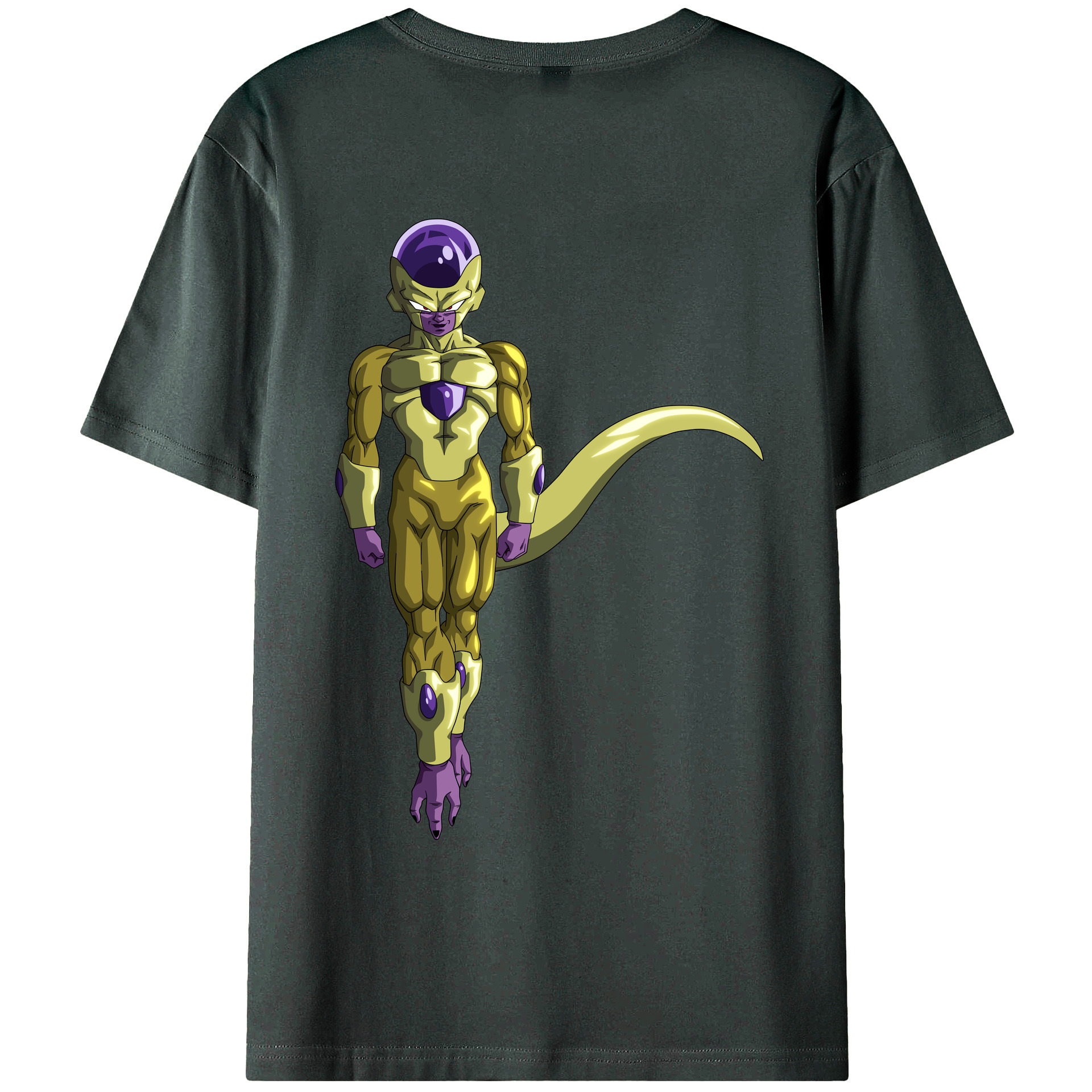（画像用） ドラゴンボール フリーザ DRAGON BALL Frieza 綿100％ メンズ半袖Tシャツ（バックプリント） 通気性